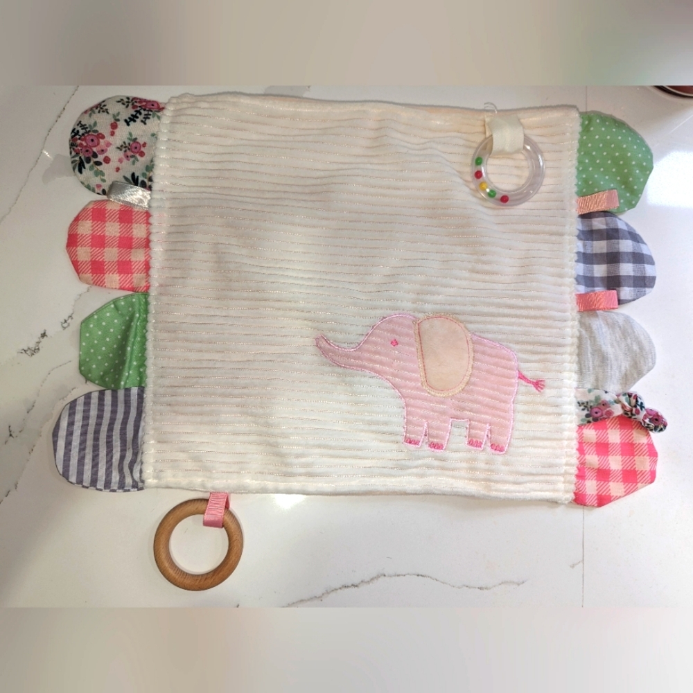 Modern Baby large security blanket lovey.